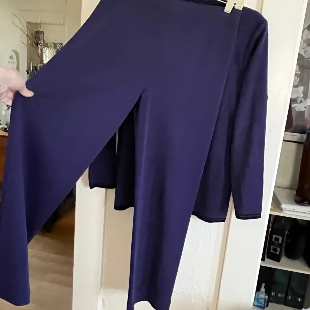 Vintage Exclusively Misook 3 Piece Purple Knit Women's Pantsuit S Small Petite - Picture 5 of 9